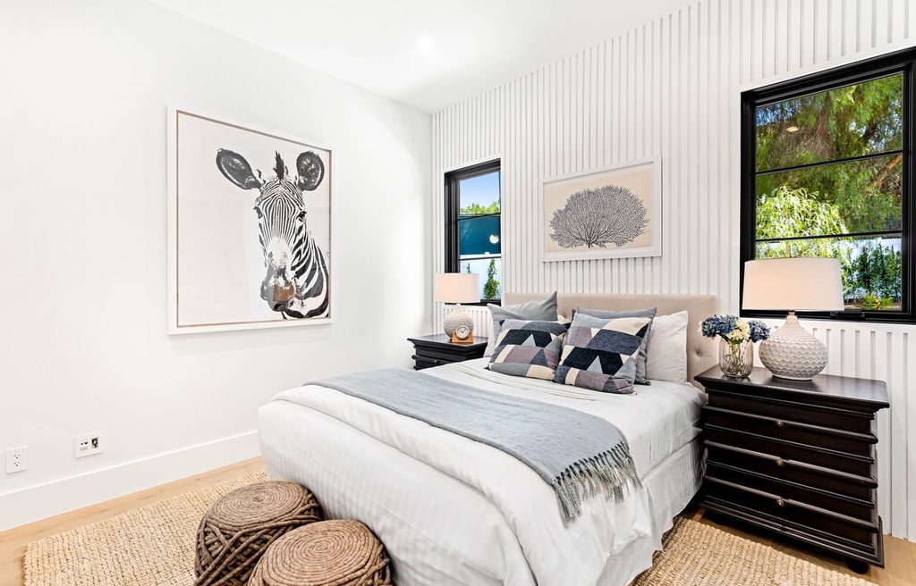 The Home in Tarzana, a secluded residence has been meticulously crafted with luxury comfort in mind offering an exquisite living experience is now available for sale. This home located at 5124 Calvin Ave, Tarzana, California