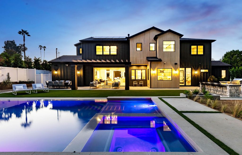 The Home in Tarzana, a secluded residence has been meticulously crafted with luxury comfort in mind offering an exquisite living experience is now available for sale. This home located at 5124 Calvin Ave, Tarzana, California