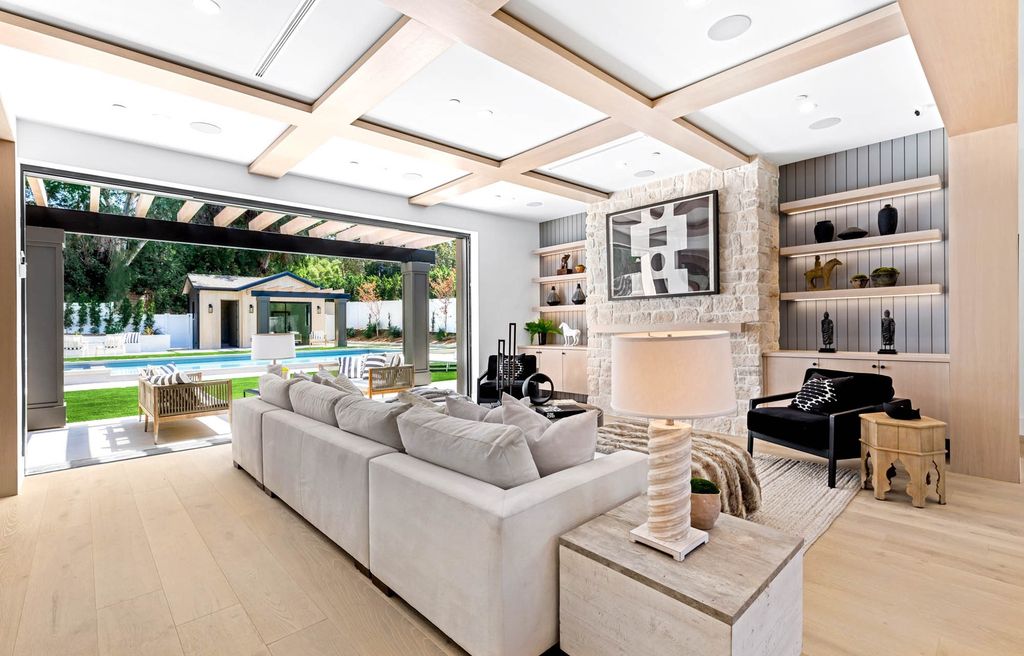 The Home in Tarzana, a secluded residence has been meticulously crafted with luxury comfort in mind offering an exquisite living experience is now available for sale. This home located at 5124 Calvin Ave, Tarzana, California