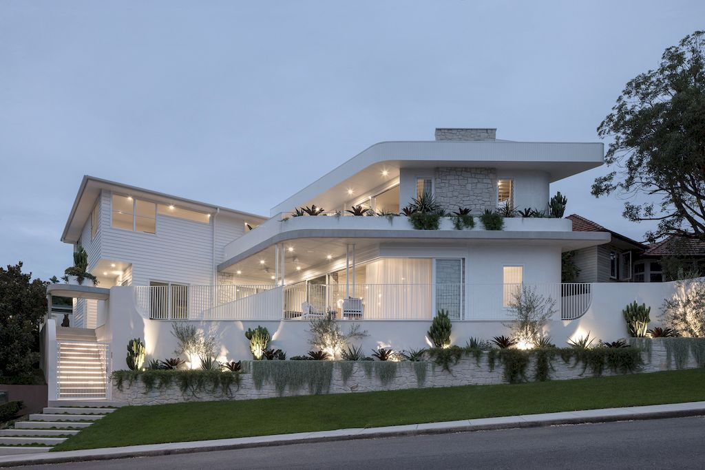 Clare House, a Prominent Luxurious White Home by Invilla Architecture