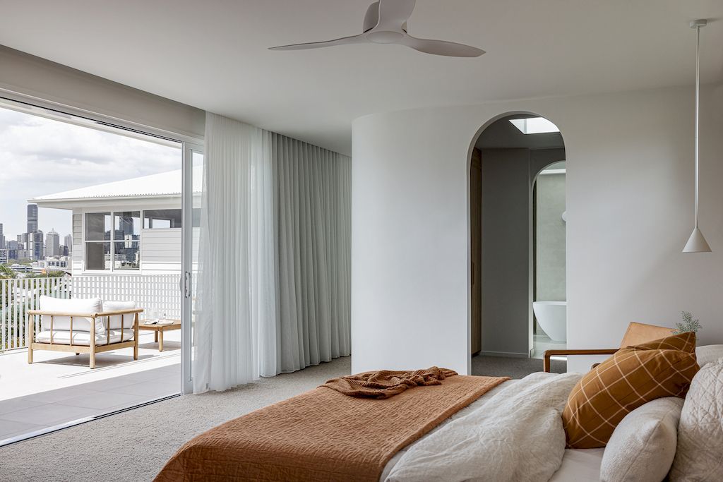 Clare House, a Prominent Luxurious White Home by Invilla Architecture