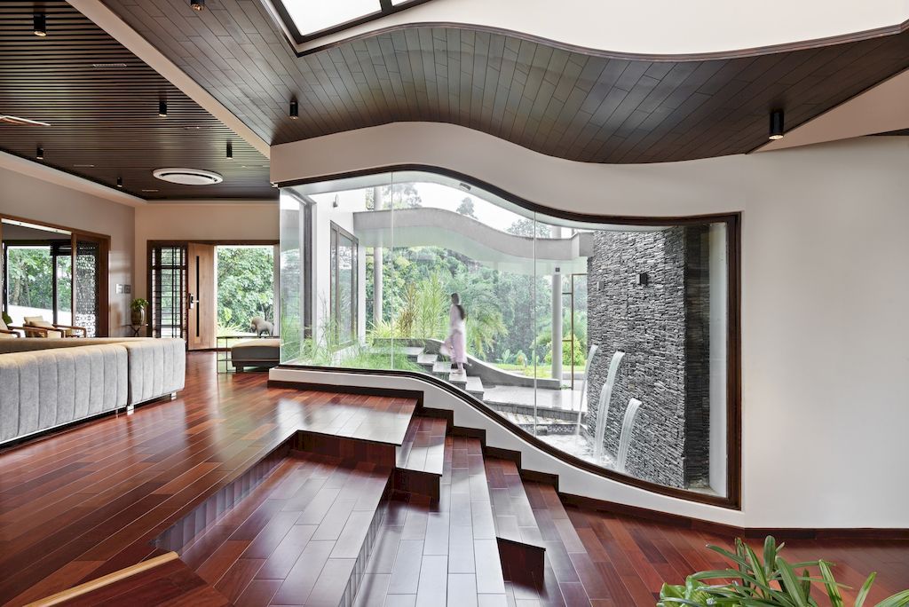 Contour House, spacious & comfort home by Archimatrix India Associates