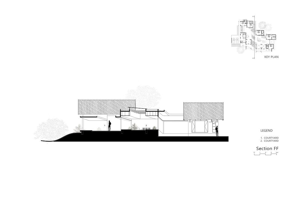Contour House, spacious & comfort home by Archimatrix India Associates