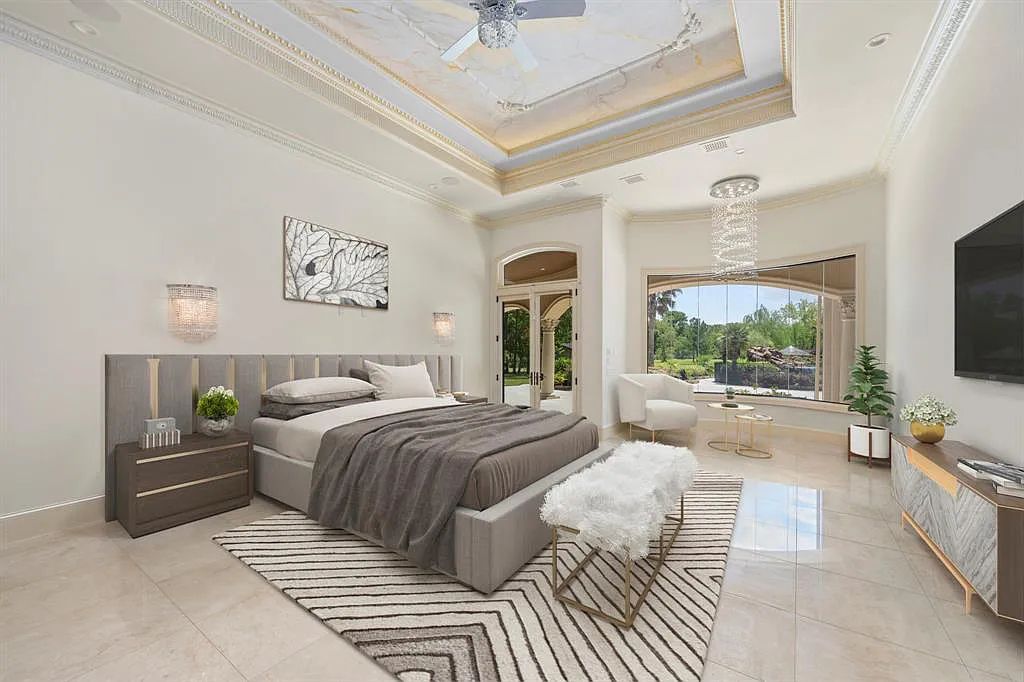 The Estate in Friendswood, an exceptional Mediterranean home with a breathtaking resort style backyard on 5 private wooded acres located along one of Friendswood’s most coveted streets is now available for sale. This home located at 10B Wilderness Trl, Friendswood, Texas