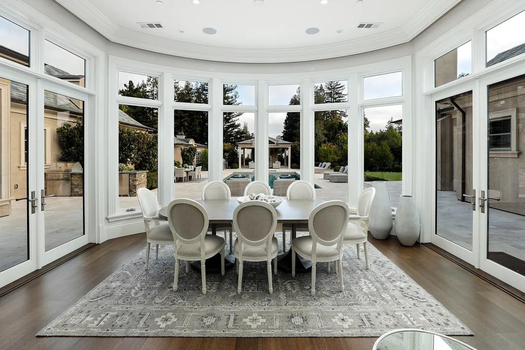 54 Mulberry Ln, Atherton, California is meticulously maintained estate sits on over an acre of level, flat grounds and positioned on the lot to capture abundant light throughout the day.
