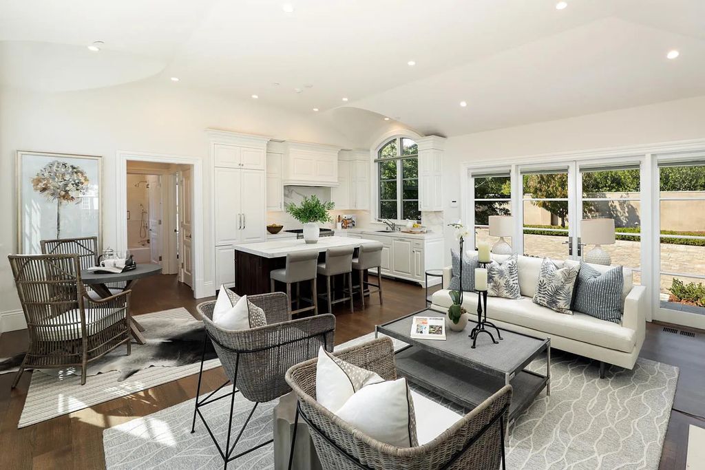 54 Mulberry Ln, Atherton, California is meticulously maintained estate sits on over an acre of level, flat grounds and positioned on the lot to capture abundant light throughout the day.