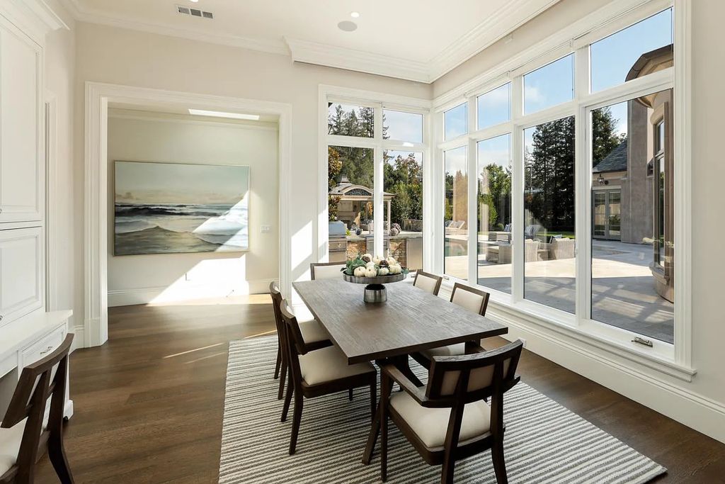 54 Mulberry Ln, Atherton, California is meticulously maintained estate sits on over an acre of level, flat grounds and positioned on the lot to capture abundant light throughout the day.