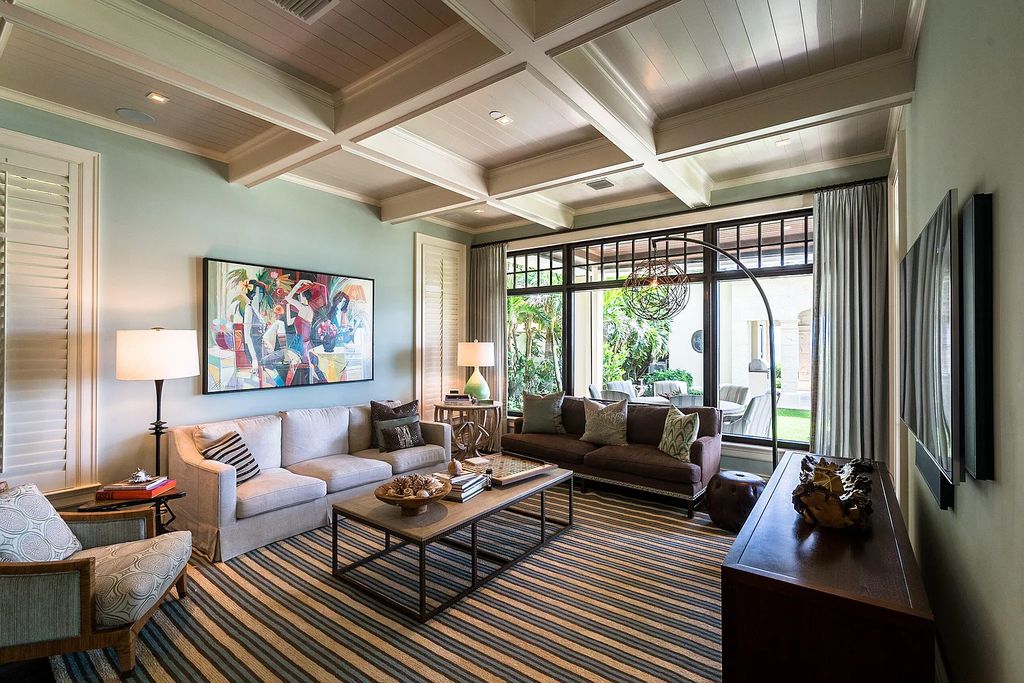 The Mansion in Highland Beach, a trophy property delivers over 150 feet of private manicured beachfront  on nearly 2 acres featuring modern French-Eclectic architecture, transitional interiors is now available for sale. This home located at 2455 S Ocean Blvd, Highland Beach, Florida