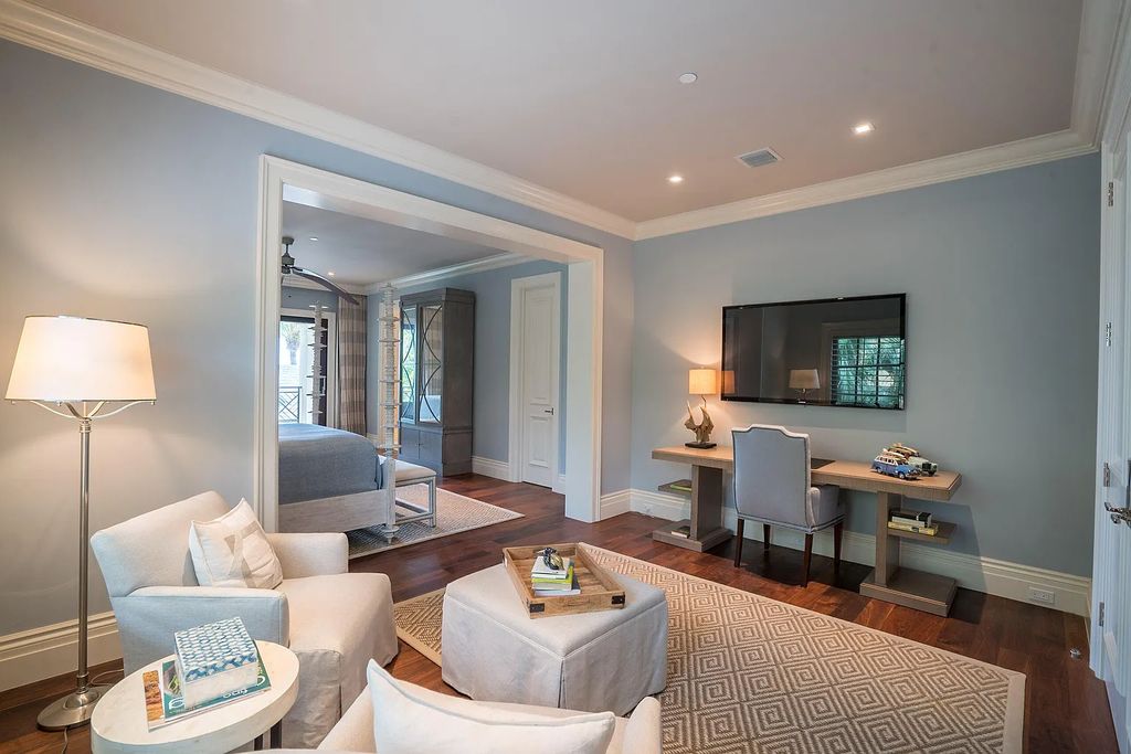 The Mansion in Highland Beach, a trophy property delivers over 150 feet of private manicured beachfront  on nearly 2 acres featuring modern French-Eclectic architecture, transitional interiors is now available for sale. This home located at 2455 S Ocean Blvd, Highland Beach, Florida