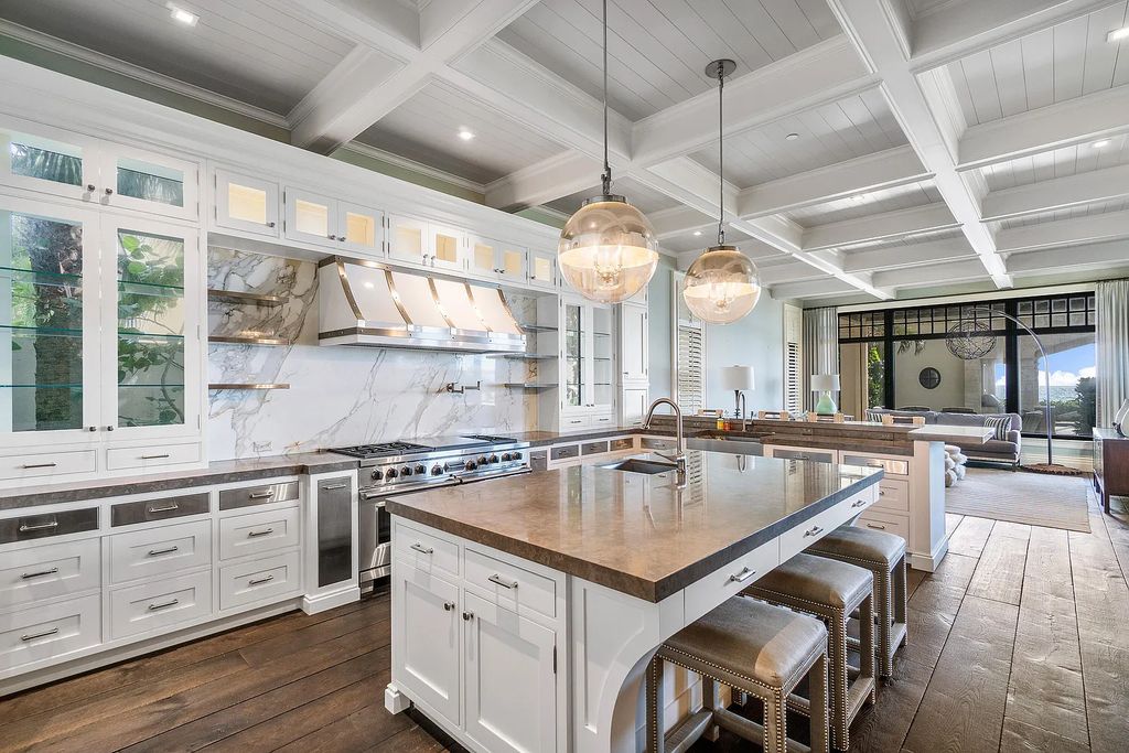 The Mansion in Highland Beach, a trophy property delivers over 150 feet of private manicured beachfront  on nearly 2 acres featuring modern French-Eclectic architecture, transitional interiors is now available for sale. This home located at 2455 S Ocean Blvd, Highland Beach, Florida