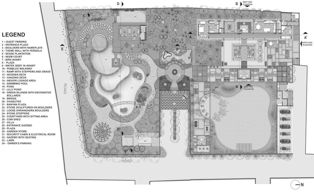 Kalrav Villa with Unique Design Inspired by Nature by VPA Architects 17