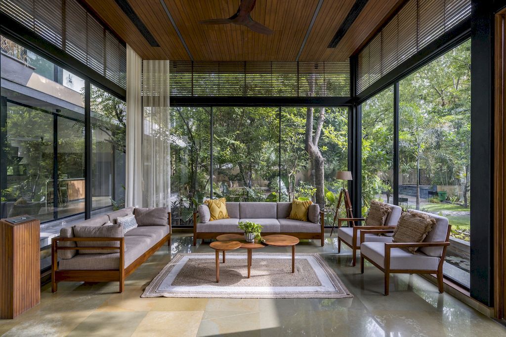 Kalrav Villa with Unique Design Inspired by Nature by VPA Architects