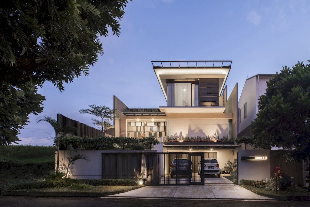 MH Residence with Modern Tropical Style in Indonesia by Studio Avana