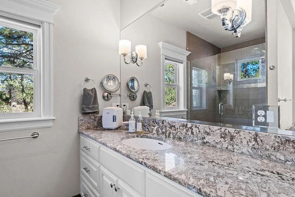 The Home in Bend is equipped with solar, propane, well, septic, a garden, chicken coop, boat bay, and direct access to Tumalo creek & hiking trails, now available for sale. This home located at 63130 Lookout Dr, Bend, Oregon