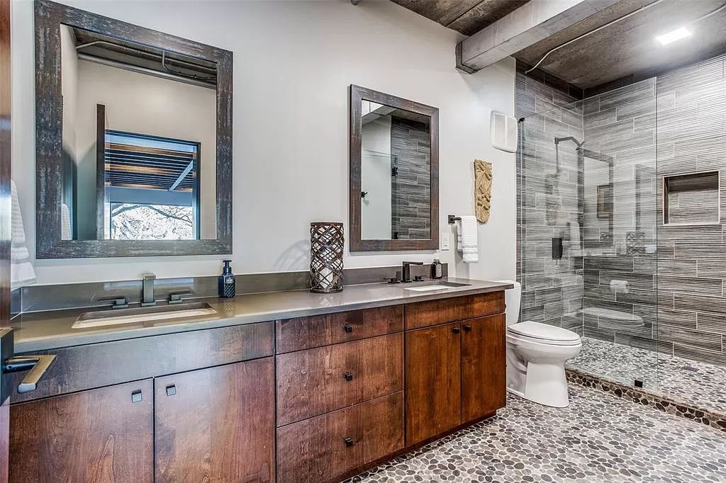 17214 Club Hill Drive, Dallas, Texas is a modern masterpiece perfectly situated with pristine views of both the Bent Tree & Preston Trail Golf courses along with its picturesque view of White Rock Creek.
