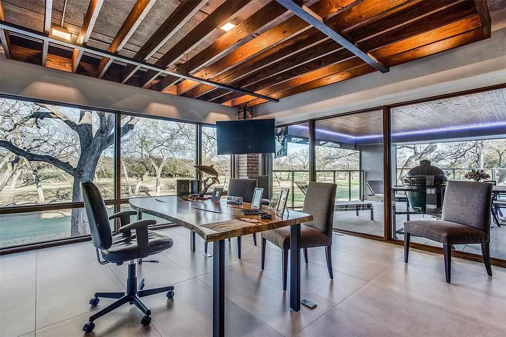 17214 Club Hill Drive, Dallas, Texas is a modern masterpiece perfectly situated with pristine views of both the Bent Tree & Preston Trail Golf courses along with its picturesque view of White Rock Creek.