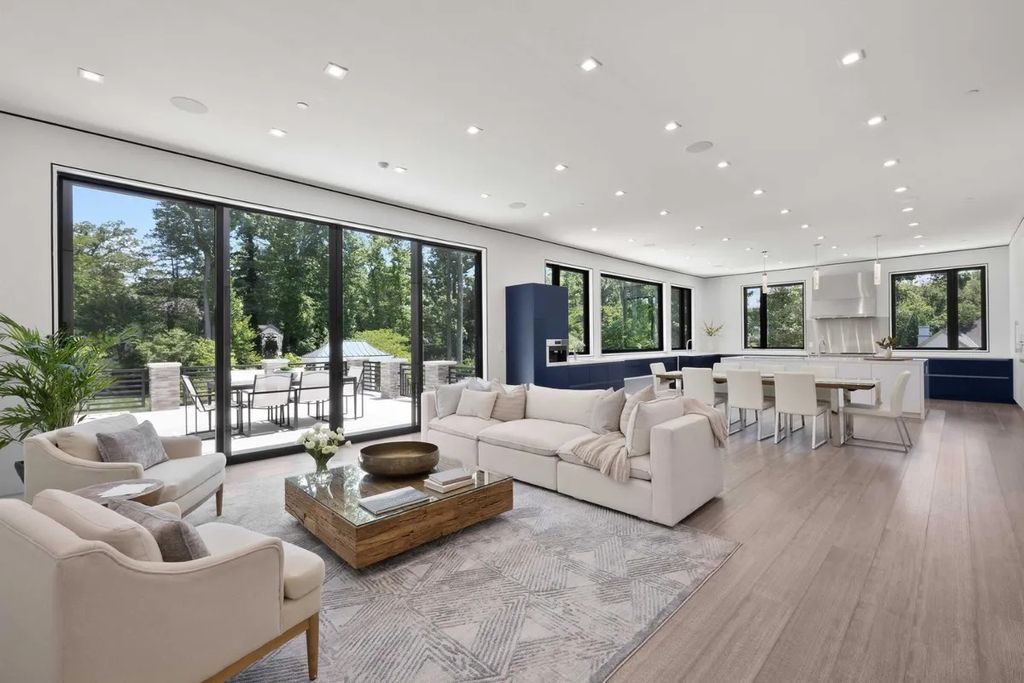 The House in Bethesda is one of those truly special homes where not a single detail has been overlooked, now available for sale. This home located at 8801 Fernwood Rd, Bethesda, Maryland