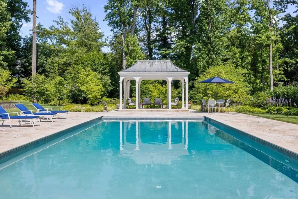The House in Bethesda is one of those truly special homes where not a single detail has been overlooked, now available for sale. This home located at 8801 Fernwood Rd, Bethesda, Maryland