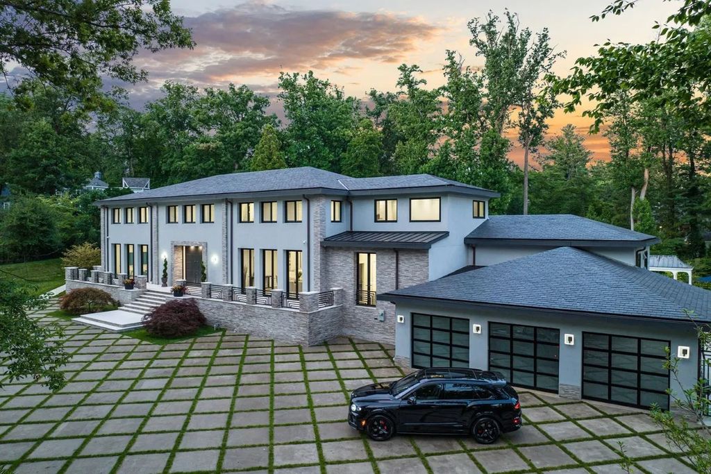 Prominently Positioned Yet Discreetly Tucked Away on a Quiet This Stunning House Lists for 12.5M in Bethesda 46