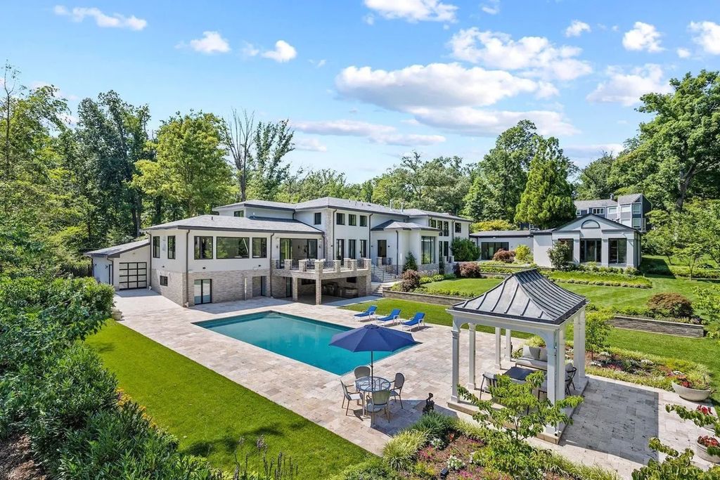 The House in Bethesda is one of those truly special homes where not a single detail has been overlooked, now available for sale. This home located at 8801 Fernwood Rd, Bethesda, Maryland