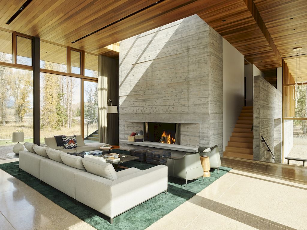 Riverbend Residence with Contemporary Architecture by CLB Architects