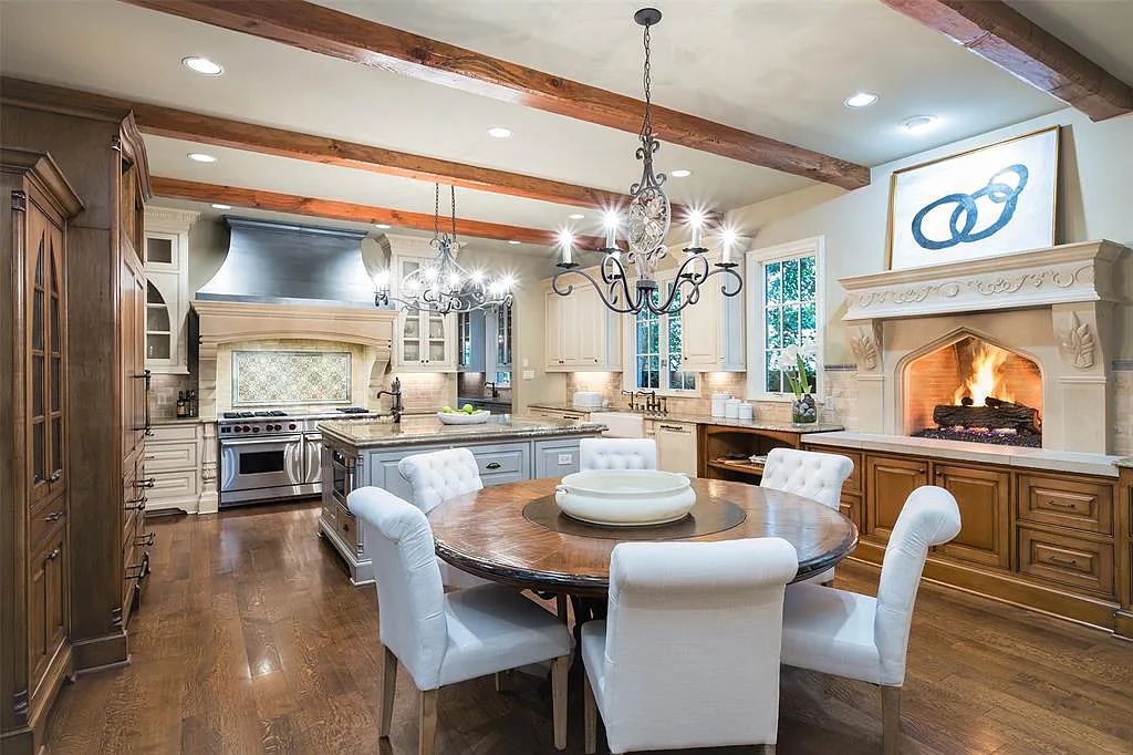 3837 Greenbrier Drive, Dallas, Texas is a fabulous property in the middle of the fairway between 2 parks with features includes top-of-the-line Chefs kitchen, bed en-suites, large game room, heated pool, elevator, front yard stone entertaining terrace, designated dog run and more.