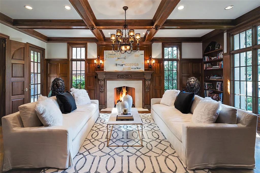 3837 Greenbrier Drive, Dallas, Texas is a fabulous property in the middle of the fairway between 2 parks with features includes top-of-the-line Chefs kitchen, bed en-suites, large game room, heated pool, elevator, front yard stone entertaining terrace, designated dog run and more.