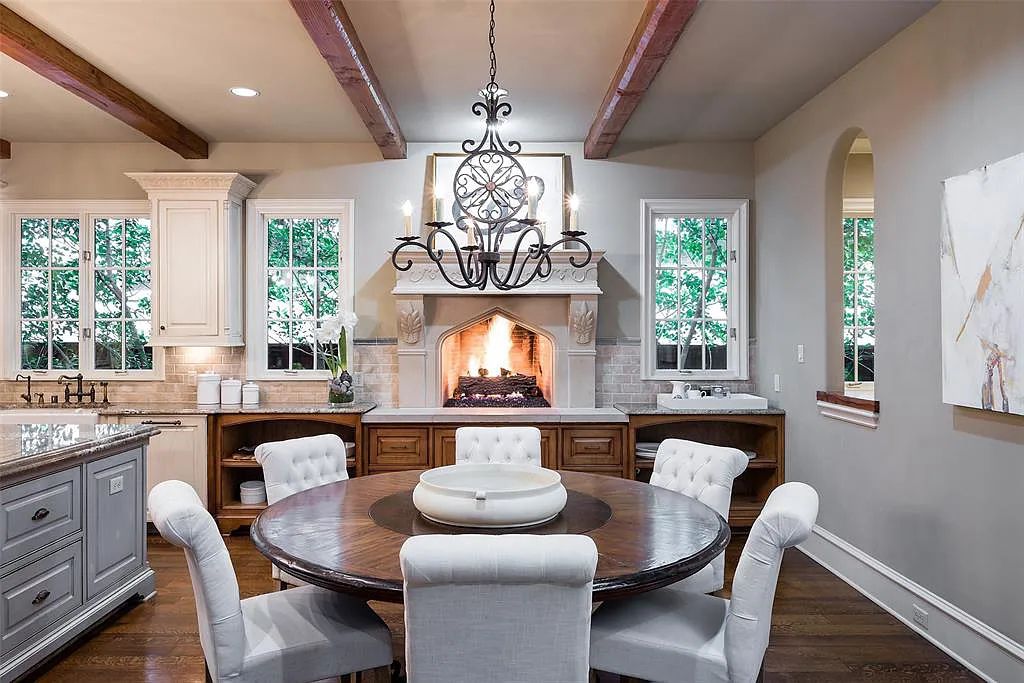 3837 Greenbrier Drive, Dallas, Texas is a fabulous property in the middle of the fairway between 2 parks with features includes top-of-the-line Chefs kitchen, bed en-suites, large game room, heated pool, elevator, front yard stone entertaining terrace, designated dog run and more.