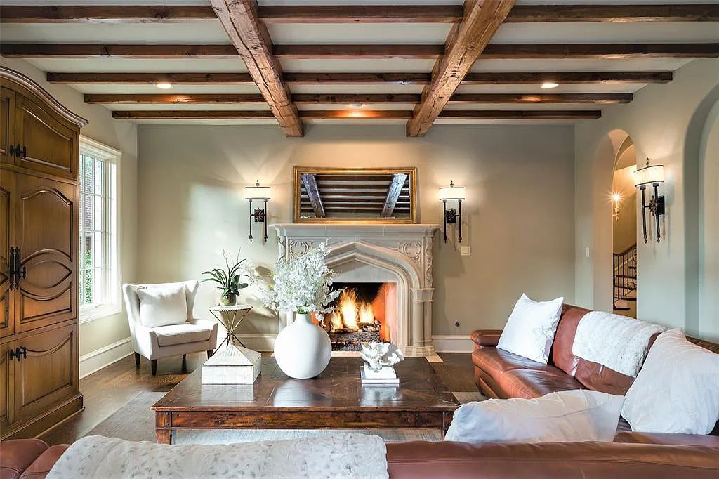 3837 Greenbrier Drive, Dallas, Texas is a fabulous property in the middle of the fairway between 2 parks with features includes top-of-the-line Chefs kitchen, bed en-suites, large game room, heated pool, elevator, front yard stone entertaining terrace, designated dog run and more.
