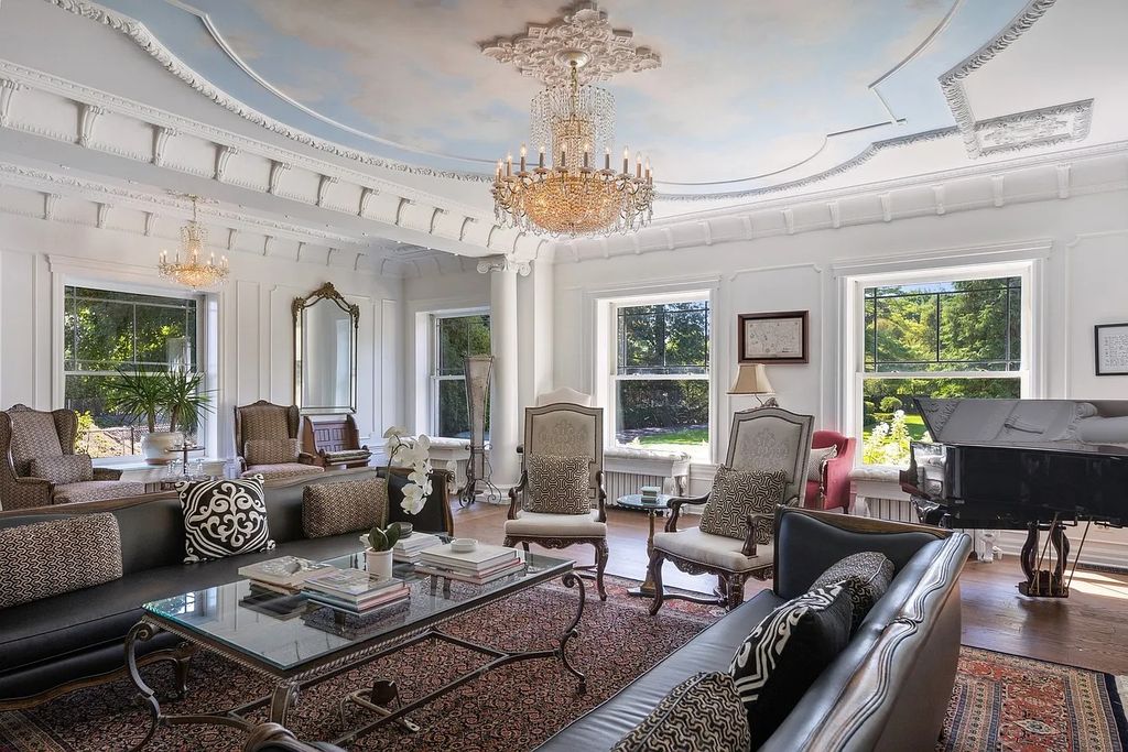 The Villa in Winnetka features incredible manicured resort level grounds accented with a full 2 story cabana house, now available for sale. This home located at 445 Sheridan Rd, Winnetka, Illinois