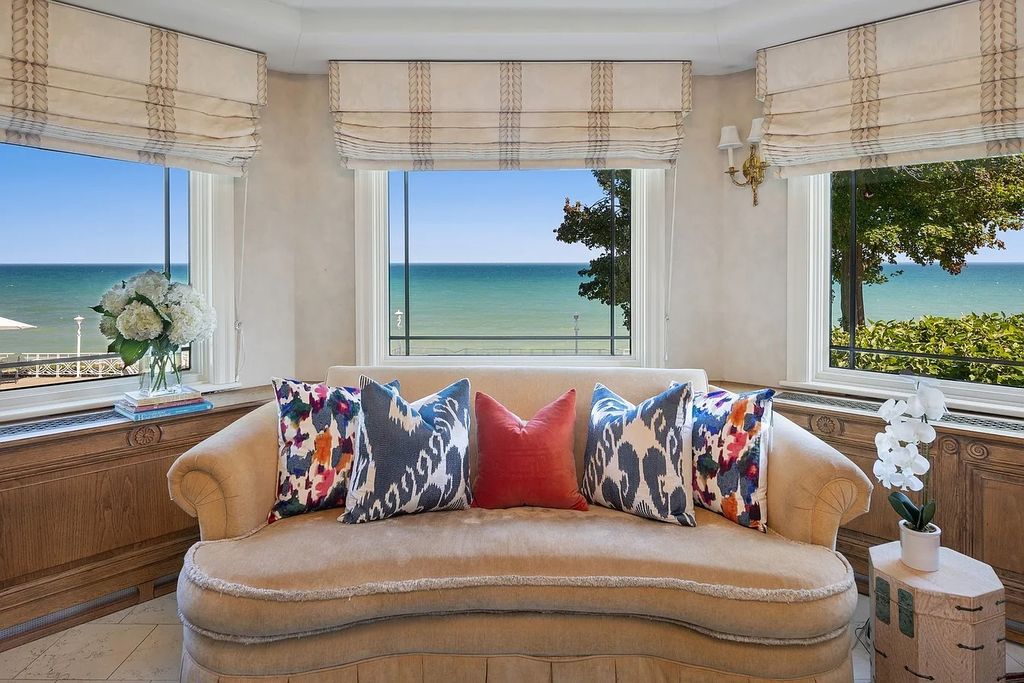 The Villa in Winnetka features incredible manicured resort level grounds accented with a full 2 story cabana house, now available for sale. This home located at 445 Sheridan Rd, Winnetka, Illinois