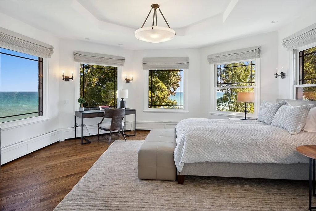 The Villa in Winnetka features incredible manicured resort level grounds accented with a full 2 story cabana house, now available for sale. This home located at 445 Sheridan Rd, Winnetka, Illinois
