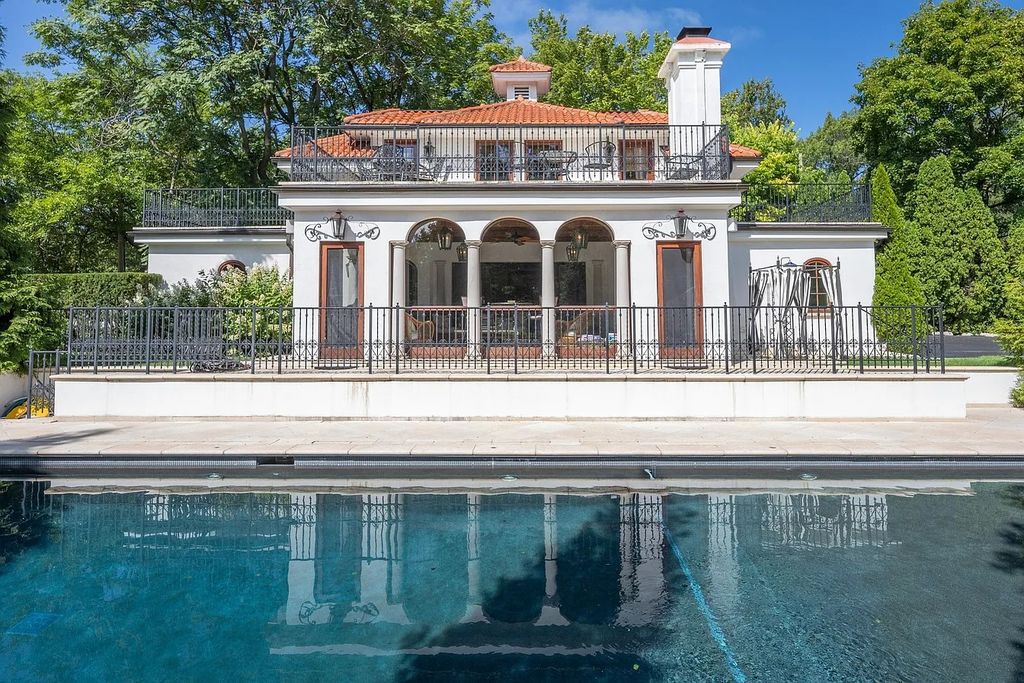 The Villa in Winnetka features incredible manicured resort level grounds accented with a full 2 story cabana house, now available for sale. This home located at 445 Sheridan Rd, Winnetka, Illinois