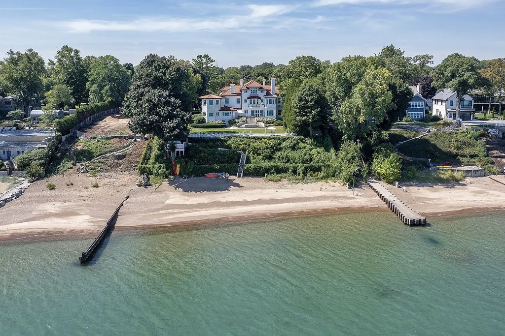 The Villa in Winnetka features incredible manicured resort level grounds accented with a full 2 story cabana house, now available for sale. This home located at 445 Sheridan Rd, Winnetka, Illinois