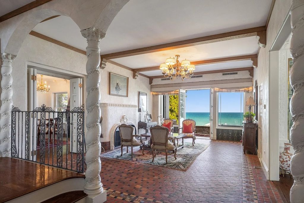The Villa in Winnetka features incredible manicured resort level grounds accented with a full 2 story cabana house, now available for sale. This home located at 445 Sheridan Rd, Winnetka, Illinois