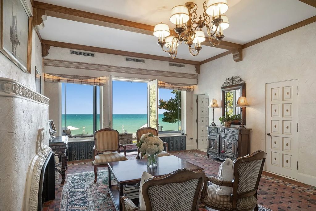 The Villa in Winnetka features incredible manicured resort level grounds accented with a full 2 story cabana house, now available for sale. This home located at 445 Sheridan Rd, Winnetka, Illinois
