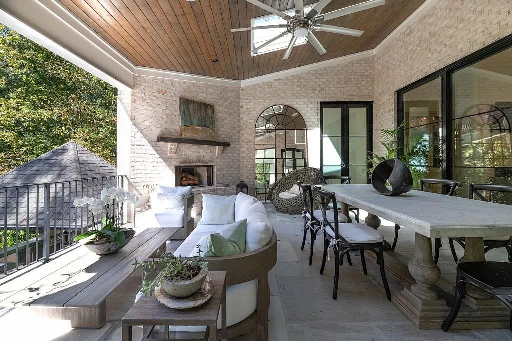 The Property in Atlanta boasts both a main & upper-level luxurious, primary suite, an elevator, hard to find 5 car, now available for sale. This home located at 4220 Harris Trl NW, Atlanta, Georgia