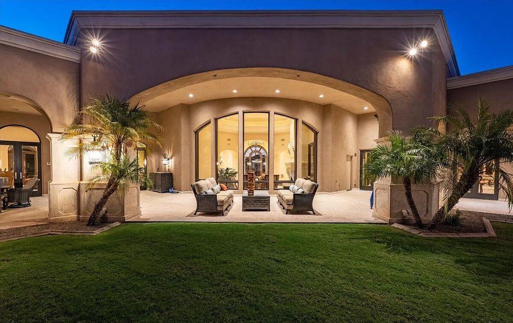 The Estate in Peoria, an absolutely beautiful home on 2.5 acres encompassing a world class resort style pool, water features, hot tub and cabana including fireplace is now available for sale. This home located at 7979 W Expedition Way, Peoria, Arizona
