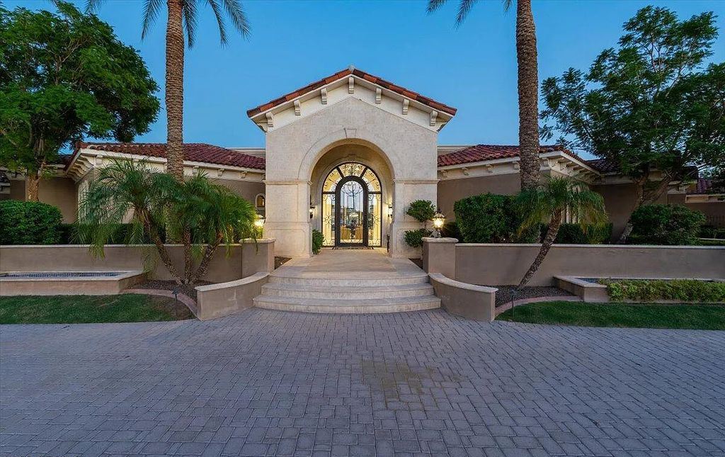 The Estate in Peoria, an absolutely beautiful home on 2.5 acres encompassing a world class resort style pool, water features, hot tub and cabana including fireplace is now available for sale. This home located at 7979 W Expedition Way, Peoria, Arizona