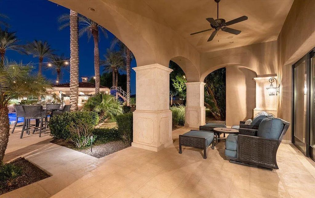The Estate in Peoria, an absolutely beautiful home on 2.5 acres encompassing a world class resort style pool, water features, hot tub and cabana including fireplace is now available for sale. This home located at 7979 W Expedition Way, Peoria, Arizona