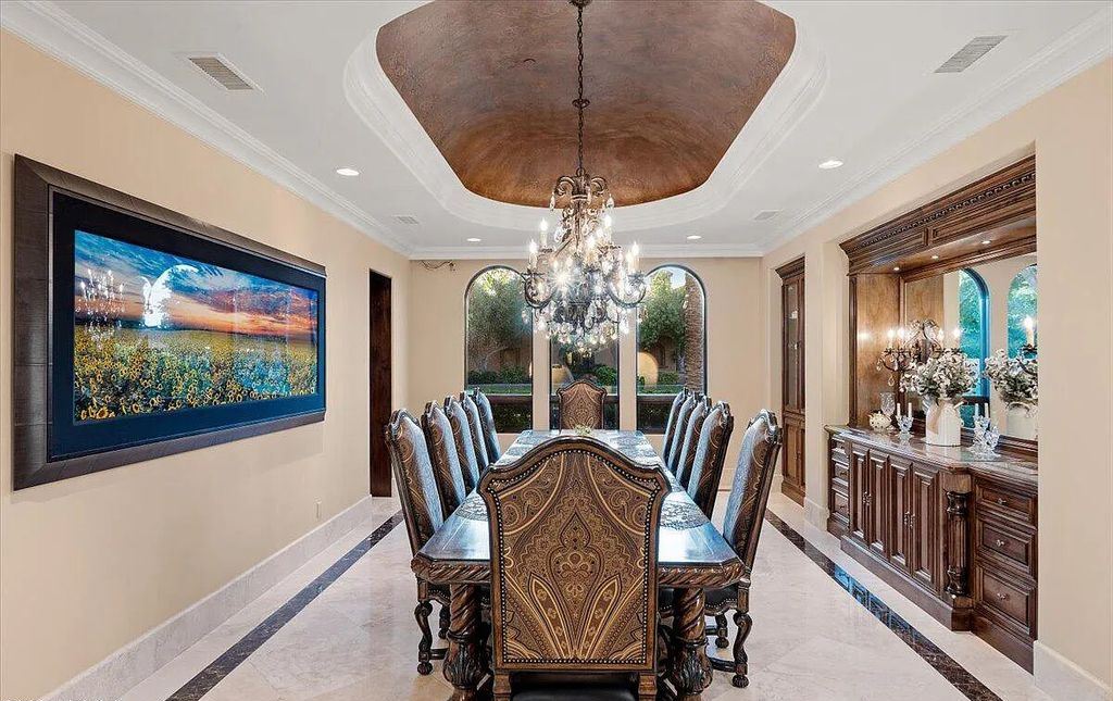 The Estate in Peoria, an absolutely beautiful home on 2.5 acres encompassing a world class resort style pool, water features, hot tub and cabana including fireplace is now available for sale. This home located at 7979 W Expedition Way, Peoria, Arizona