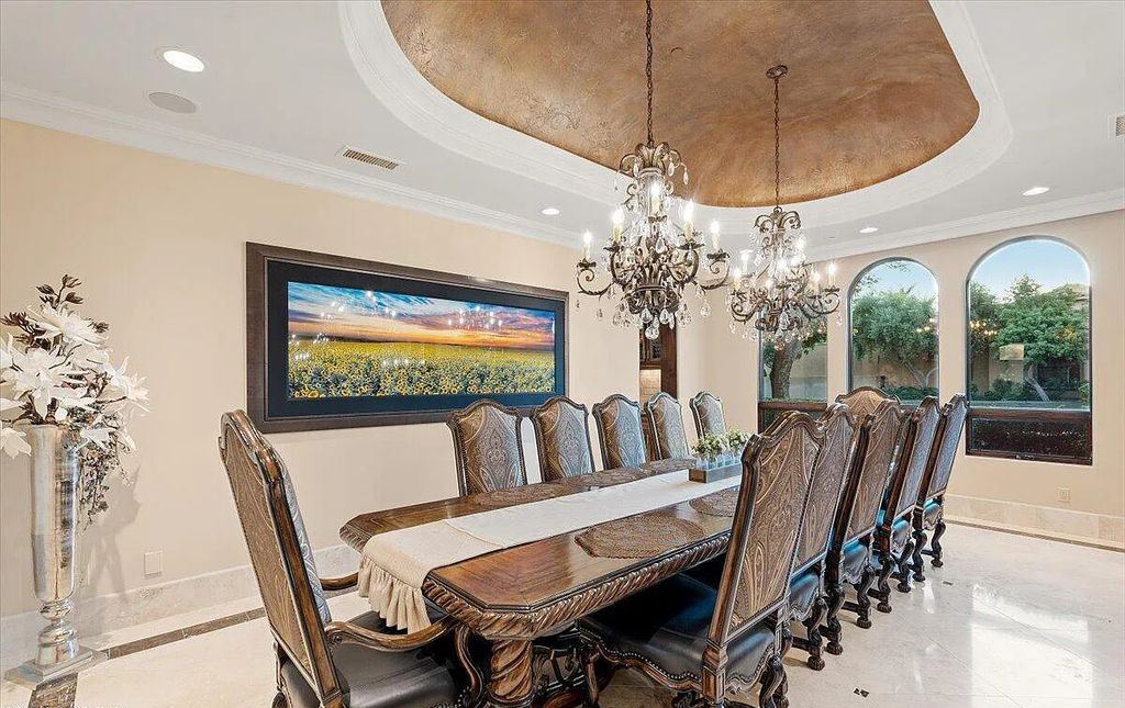 The Estate in Peoria, an absolutely beautiful home on 2.5 acres encompassing a world class resort style pool, water features, hot tub and cabana including fireplace is now available for sale. This home located at 7979 W Expedition Way, Peoria, Arizona