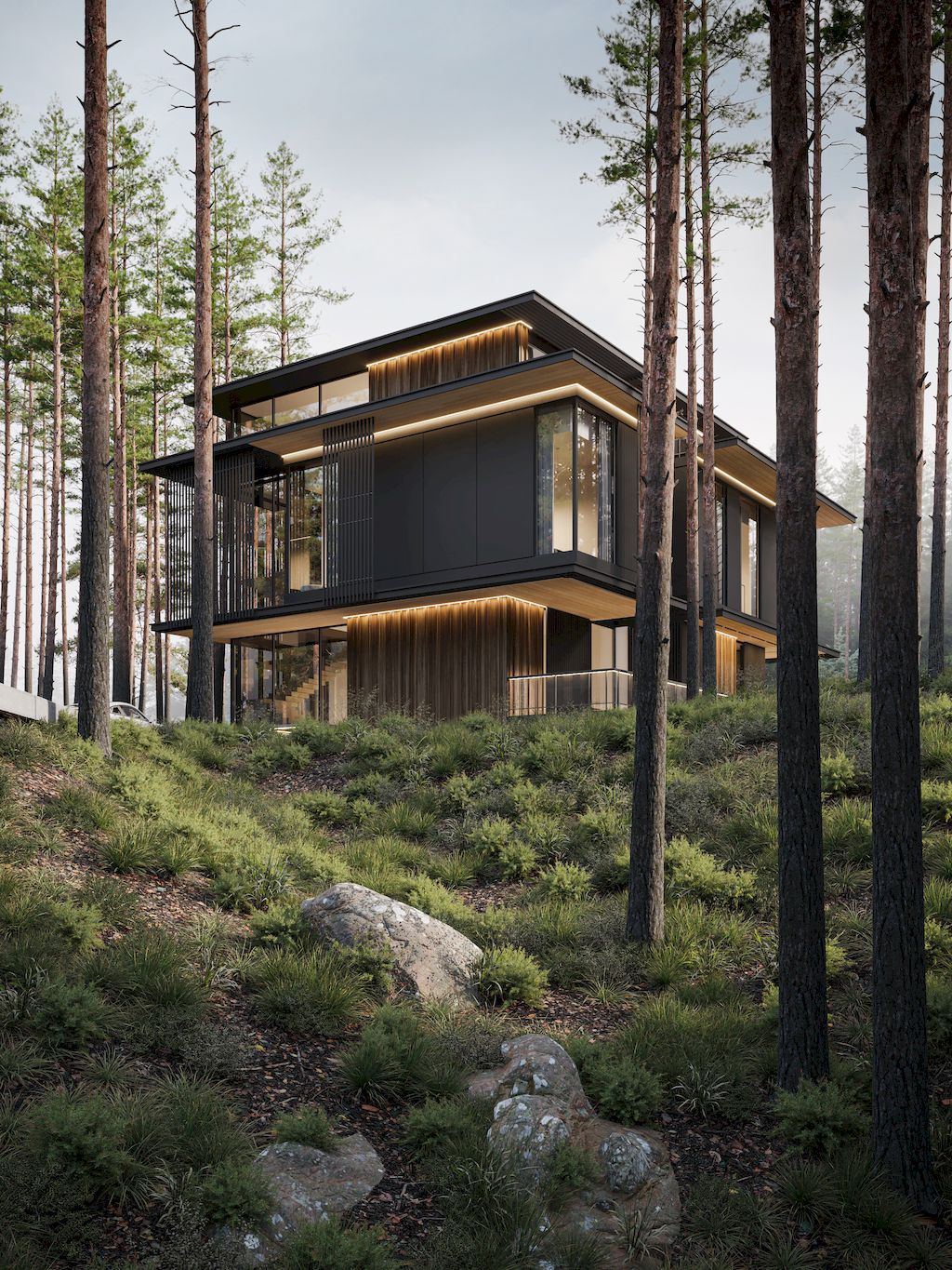 Three Elements House A Compact Middle rise Villa by Kerimov Architects 14
