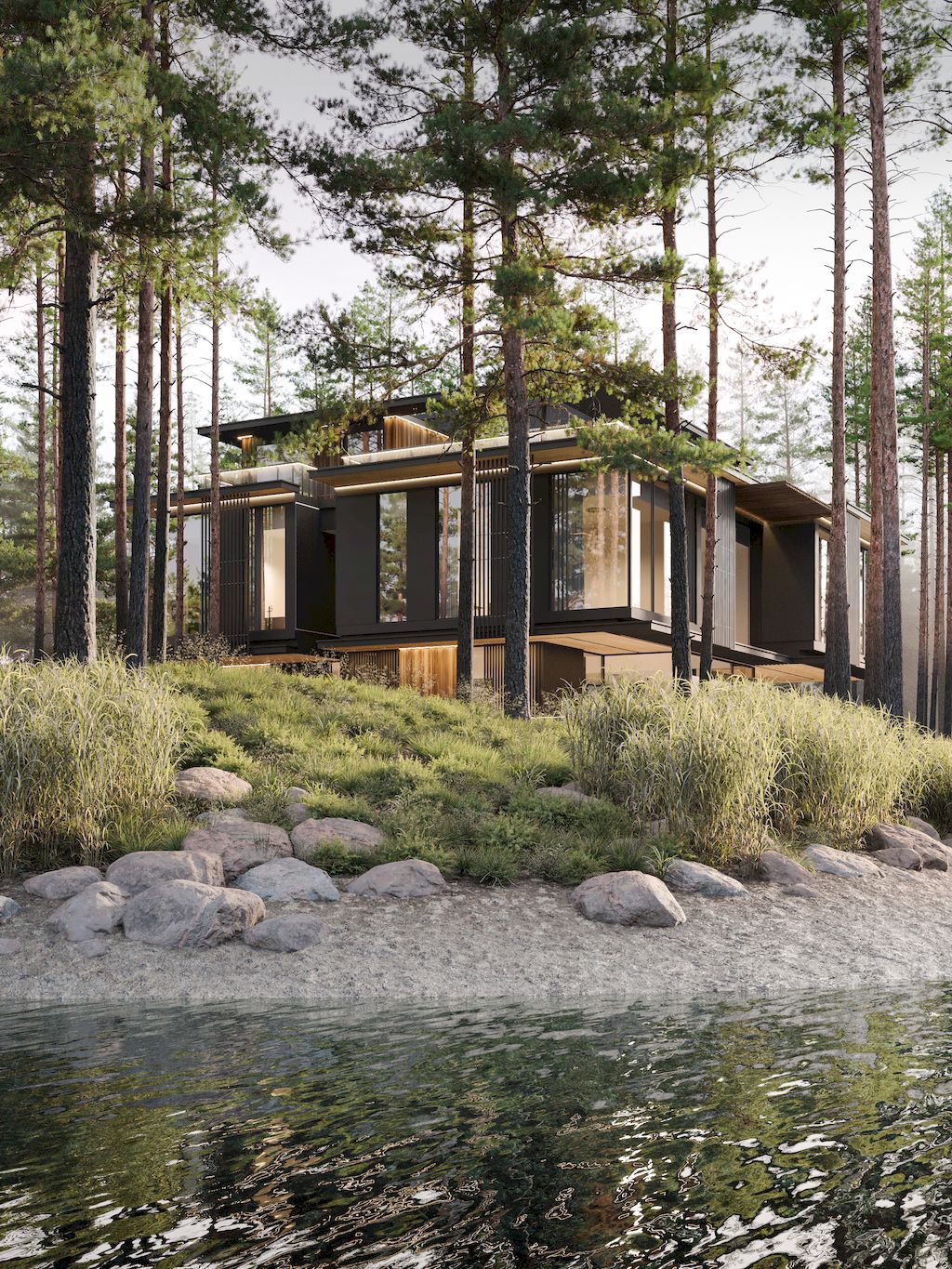 Three Elements House, A Compact Middle-rise Villa by Kerimov Architects