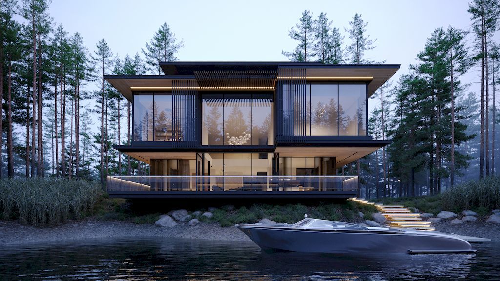 Three Elements House, A Compact Middle-rise Villa by Kerimov Architects