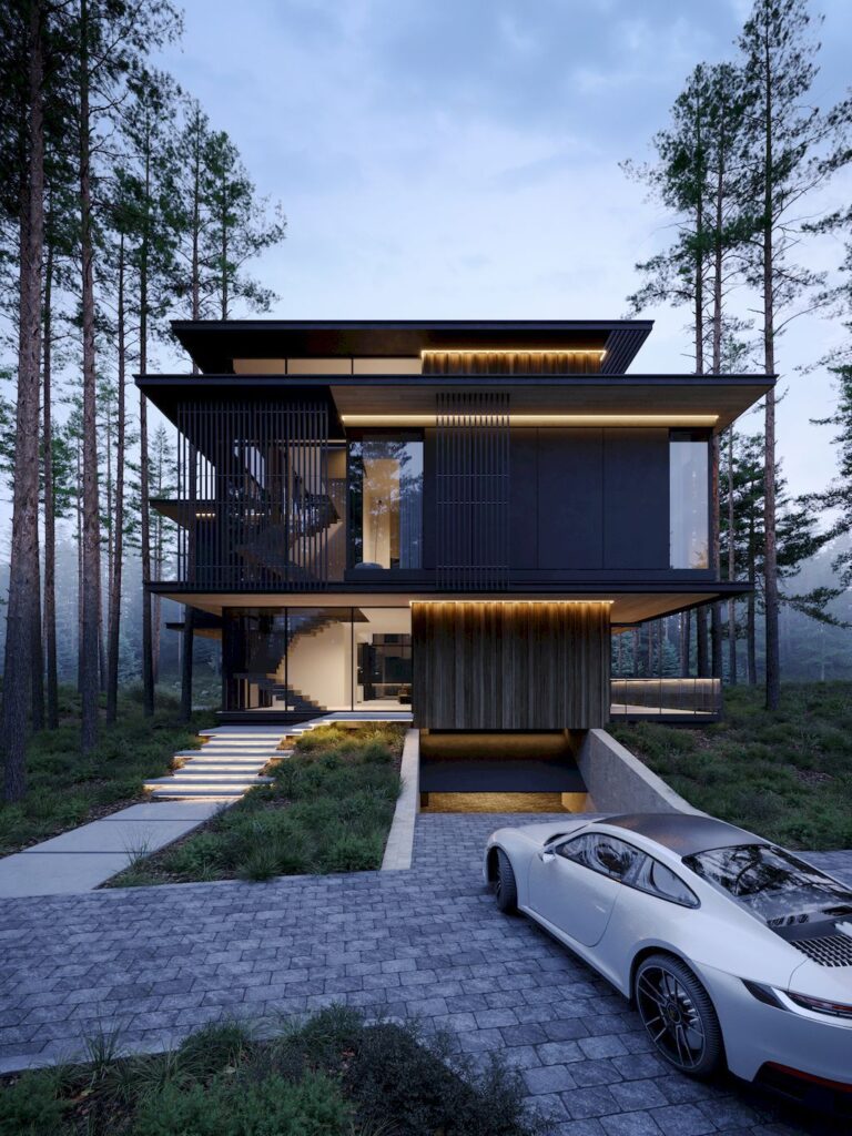 Three Elements House A Compact Middle rise Villa by Kerimov Architects 18