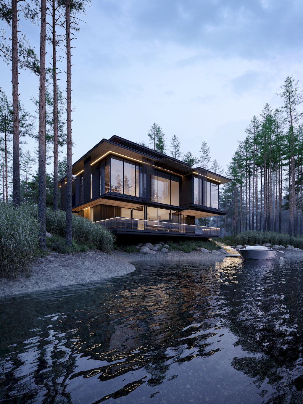 Three Elements House, A Compact Middle-rise Villa by Kerimov Architects