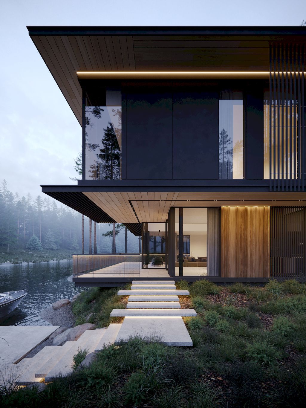 Three Elements House, A Compact Middle-rise Villa by Kerimov Architects