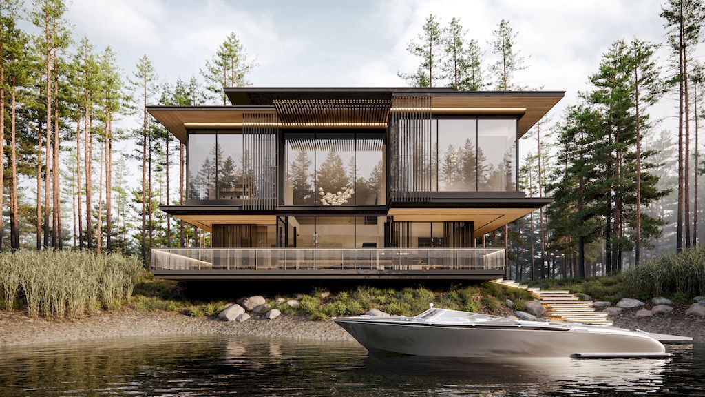 Three Elements House, A Compact Middle-rise Villa by Kerimov Architects