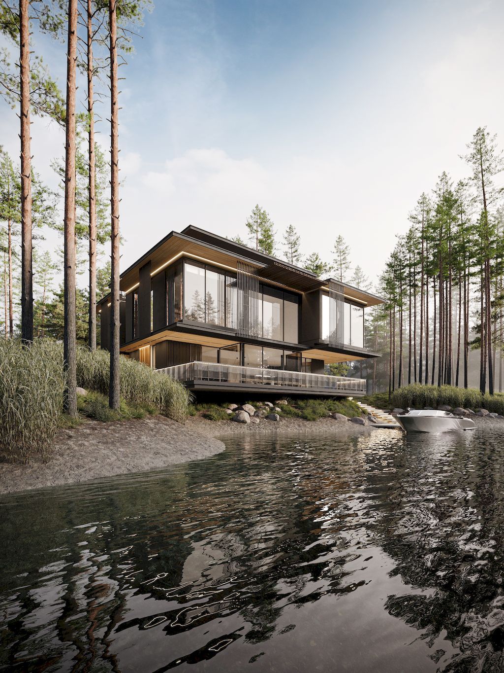 Three Elements House, A Compact Middle-rise Villa by Kerimov Architects